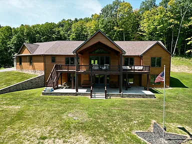 Luxury 33-Acre Country Estate With Custom Home, Two Guest Cabins and Private Pond