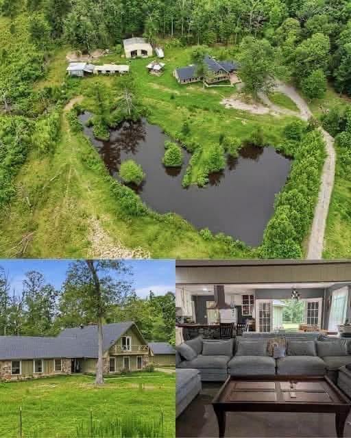 Arkansas Country Retreat on 7.2 Acres With a Pond, Lake, Barn, and 4 Bedrooms!