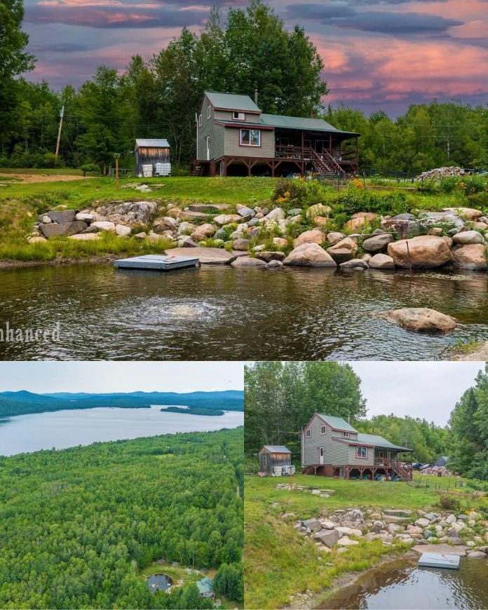 Beautiful Maine Cabin on 4 Acres With a Private Pond, Wood Stove & Cozy Interior!
