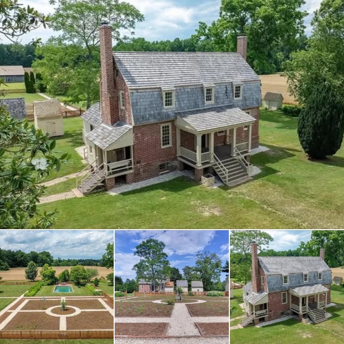 Historic 1781 Virginia Estate on 95 Acres with a Pool, Pond, and Beautiful Farmland