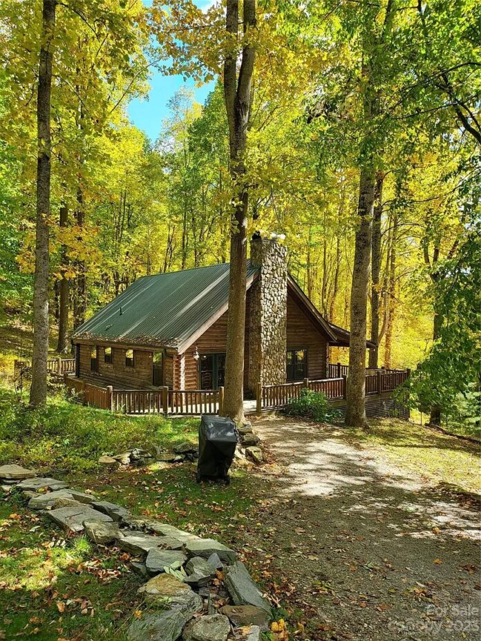 200 Acres of North Carolina Paradise! A Beautiful Log Cabin, Mountain Creek, Private ATV Trails, and Incredible Views!