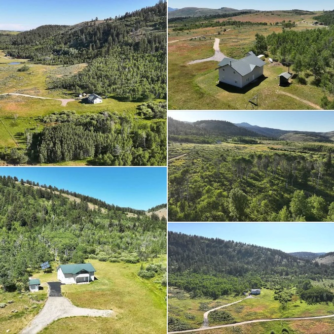 80 Acres of Mountain Privacy With a Stunning Off-Grid Log Cabin!