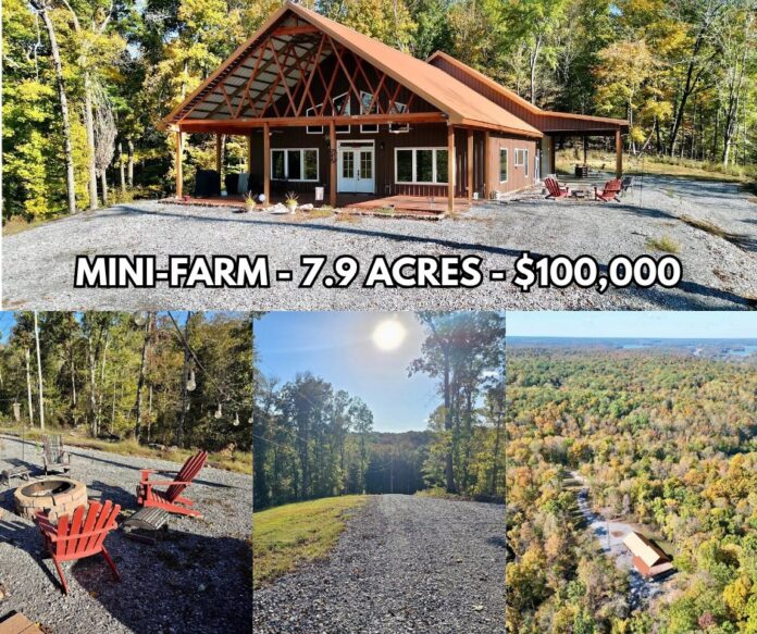 7.9 Acres in Kentucky! Stunning Barndominium With a Huge Garage and Beautiful Country Privacy!