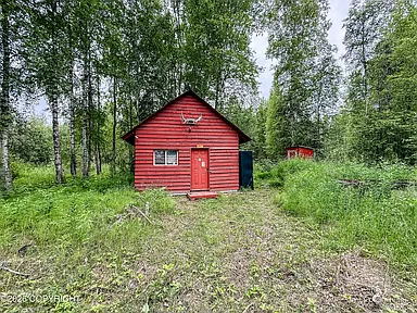 Alaska Cabin for $115,000 on 0.92 Acres With a Spacious Loft, Workshop and Nearby Lake Access