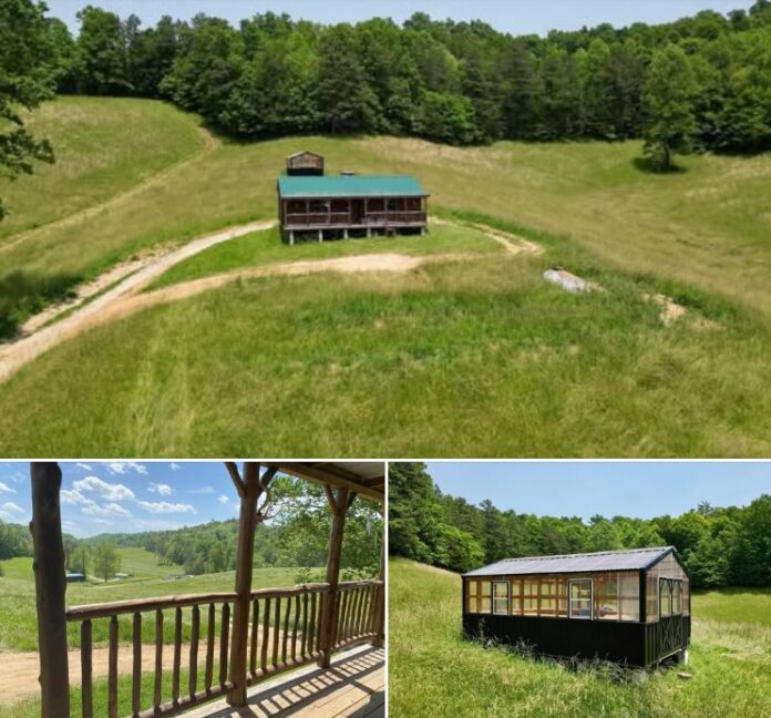7.7 Acres in Kentucky! An Unfinished Cabin, Greenhouse, Installed Septic, and a Peaceful Country Setting!