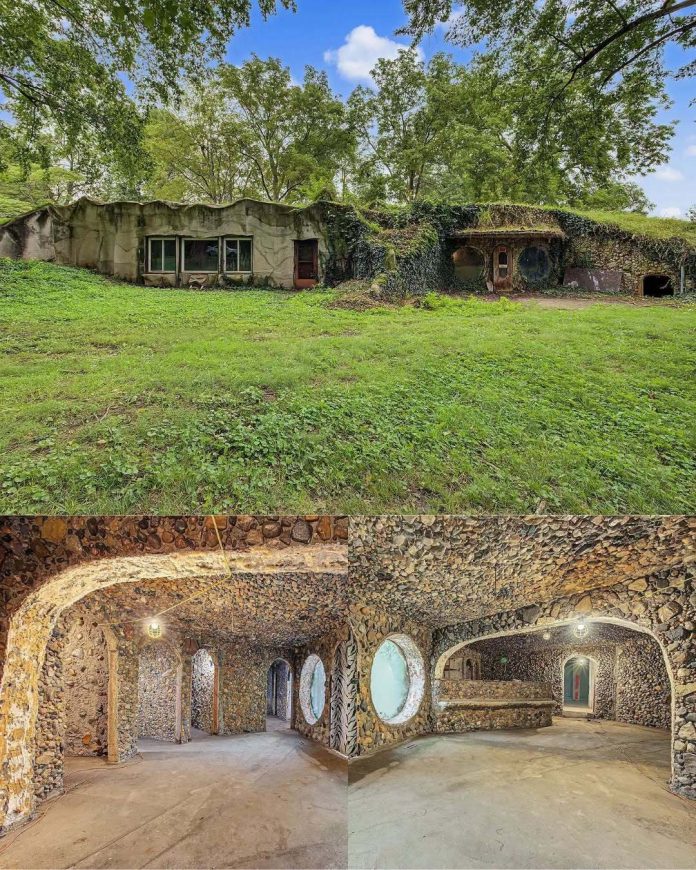 A House Hidden Beneath the Grass! This 1977 Illinois Home Has 5 Bedrooms and a Secret Underground World