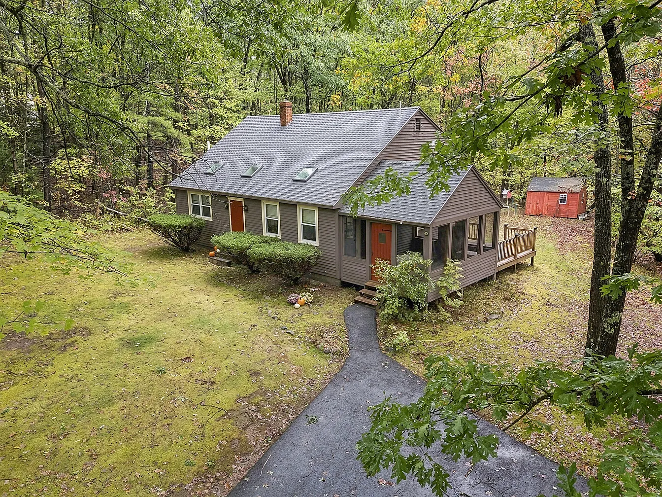 Maine Cape Cod Home With 2.3 Acres, Screened Porch and Flexible Living Space