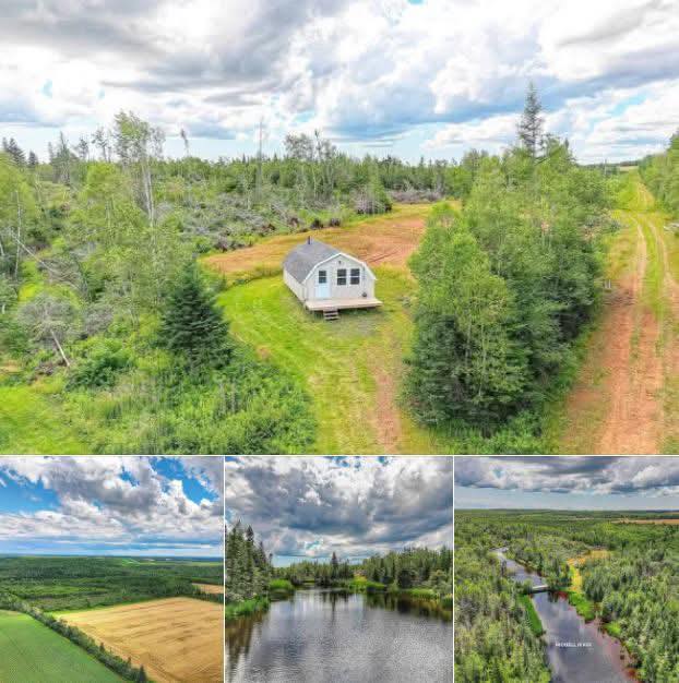 Private 57-Acre Retreat with a Cozy Cabin and Over 2,350 Feet of River Frontage in Prince Edward Island