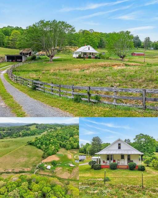 15.53 Acres in Virginia With a Charming 3-Bedroom Country Home, Creek, Barn & Beautiful Pastureland!