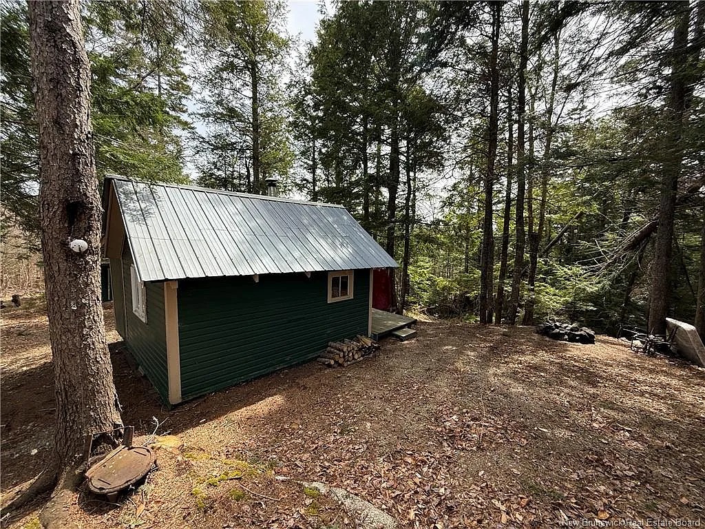 Secluded Off-Grid Cabin on 71 Private Acres in Canterbury, New Brunswick