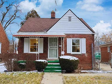 Detroit Brick Bungalow With Renovation Potential and Detached Garage